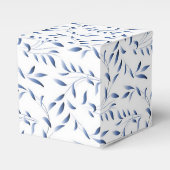 青と白エレガントの柳 フェイバーボックス (正面サイド)