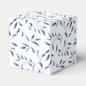 青と白エレガントの柳 フェイバーボックス (裏面サイド)