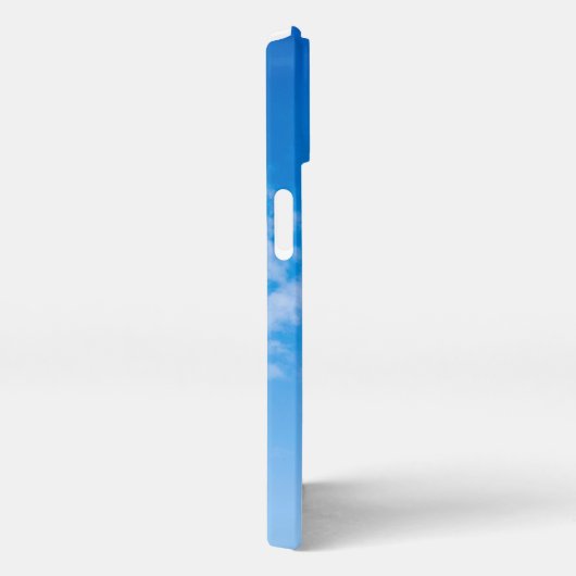 青と白エレガント iPhoneケース (右側面)