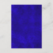 青と白クラシックの結婚詳細 エンクロージャーカード (裏面)