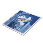 青と白サントリーニ地中海のアズレホ タイル (側面)