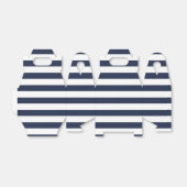 青と白ストライプの航海の結婚披露宴 フェイバーボックス (折り畳みなし)