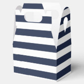 青と白ストライプの航海の結婚披露宴 フェイバーボックス (オープン)