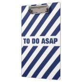 青と白ストライプの クリップボード (左)