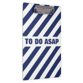 青と白ストライプの クリップボード (右)