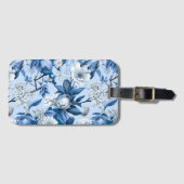 青と白チノセリーシリーズデザイン3 ラゲッジタグ (正面横)