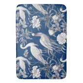 青と白チノセリーシリーズデザイン7 バスマット (正面縦)