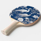 青と白チノセリーシリーズデザイン7 卓球ラケット (正面アングル)