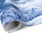 青と白チノセリーシリーズデザイン8 ラッピングペーパー (ロールコーナー)