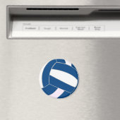 青と白バレーボール マグネット (インサイチュ (食洗機))