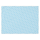 青と白プレッツェルパターンドイツ語オクトーバーフェスト テーブルクロス (正面(横))