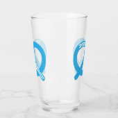 青と白プレッツェルブレゼルオクトーバーフェスト2023 タンブラーグラス (左)