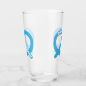青と白プレッツェルブレゼルオクトーバーフェスト2023 タンブラーグラス (右)