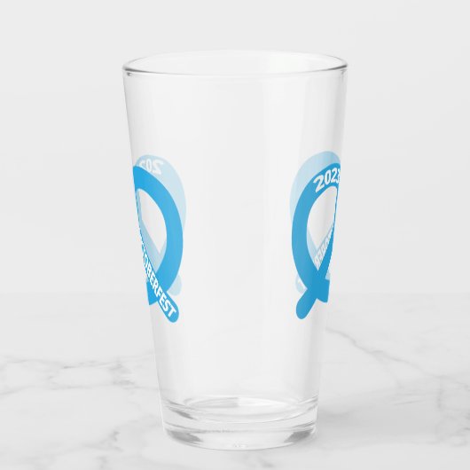 青と白プレッツェルブレゼルオクトーバーフェスト2023 タンブラーグラス (右)