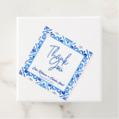 青と白モロッコサンキュー結婚式の引き出物 フェイバータグ (インサイチュ)