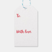 青と白ルドルフのギフトラベル ギフトタグ (裏面)