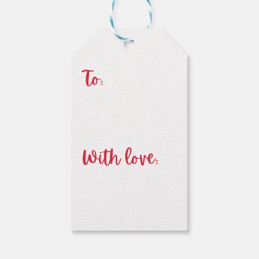 青と白ルドルフのギフトラベル ギフトタグ (裏面)