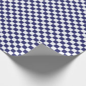 青と白市松模様に(F-35s) ラッピングペーパー (角)