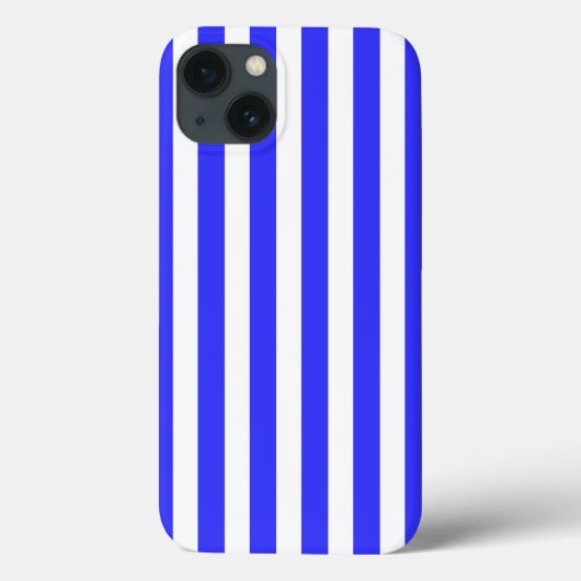 青と白王室ののキャンデストライプィーのケースマテイフォン Case-Mate iPhoneケース (裏面)