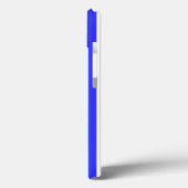 青と白王室ののキャンデストライプィーのケースマテイフォン Case-Mate iPhoneケース (裏面 / 左)