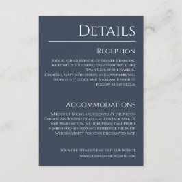 青と白結婚の詳細- エンクロージャーカード