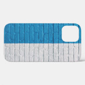 青と白絵を描の壁 Case-Mate iPhoneケース (裏面 (横))
