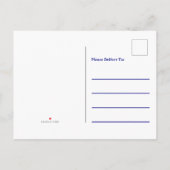 青と白航海ののいかりの移行発表 案内ポストカード (裏面)