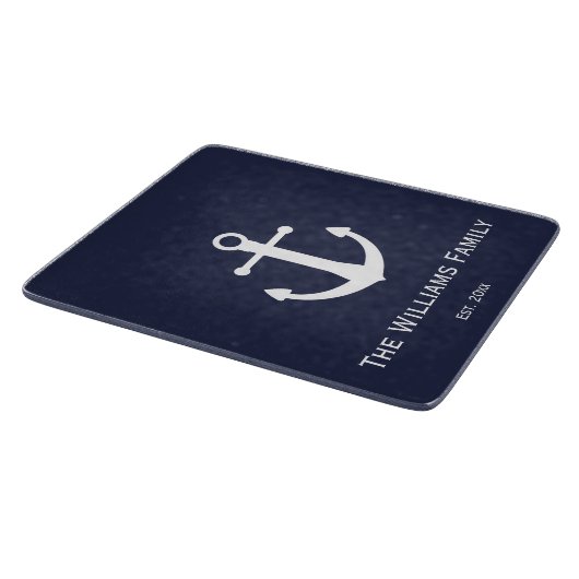 青と白航海ののファミリ名 カッティングボード (角)