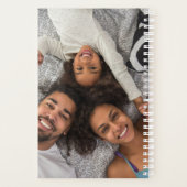 青と白2枚のグラデーションフォトプランナー プランナー手帳 (裏面)