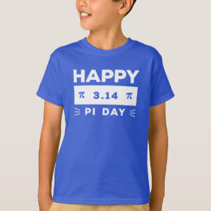 青と白3.14ハッピー・デイ Tシャツ