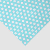 青と白50番目の誕生日水玉模様 薄葉紙 (詳細)