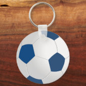 青と白 キーホルダー (正面)