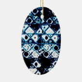 青と白 セラミックオーナメント (右)