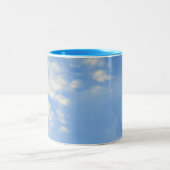 青と白 ツートーンマグカップ (中央)