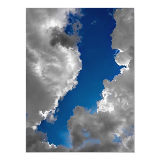 青と白 フォトプリント            (正面)