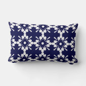 青と白 |ホームスイートホーム |ハンプトンスタイル ランバークッション (裏面)