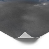 青と白 ポスター (角)