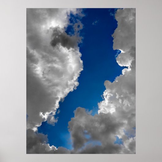 青と白 ポスター (正面)