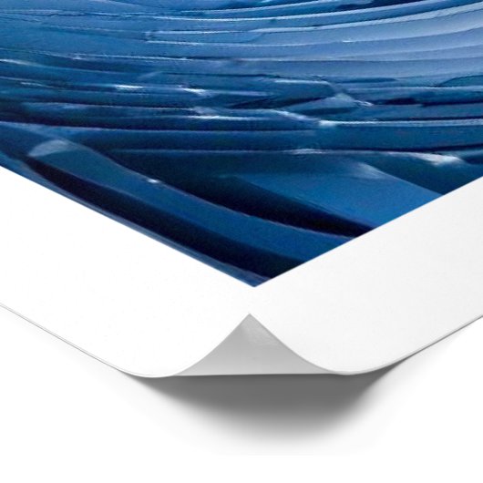 青と白 ポスター (角)