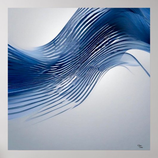 青と白 ポスター (正面)