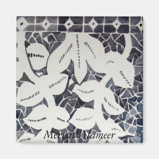 青と白 マグネット (正面)