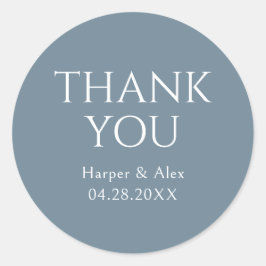 青と白 ラウンドシール