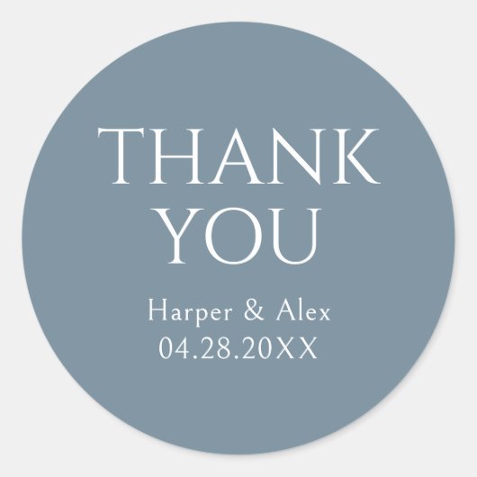 青と白 ラウンドシール (正面)