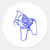 青と白 ラウンドシール (正面)