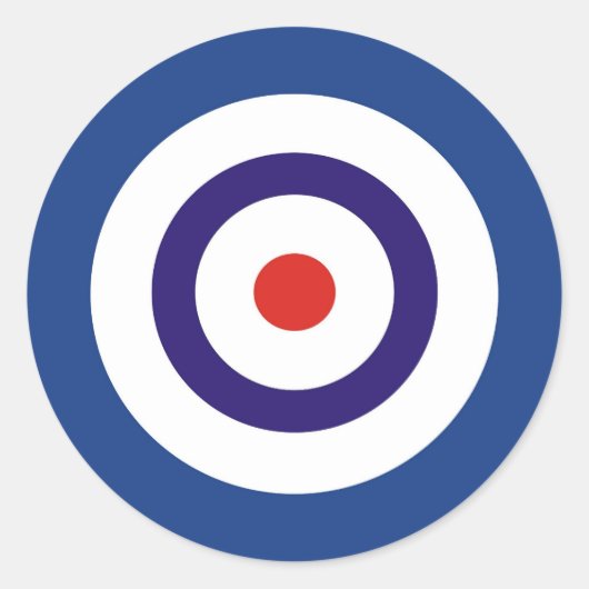 青と白 ラウンドシール (正面)