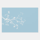 青と白 ラッピングペーパーシート (正面)