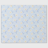 青と白 ラッピングペーパー (フラット)