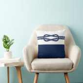 青と白、ロー航海のプ – 海上 クッション (椅子)