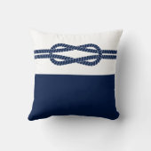 青と白、ロー航海のプ – 海上 クッション (裏面)