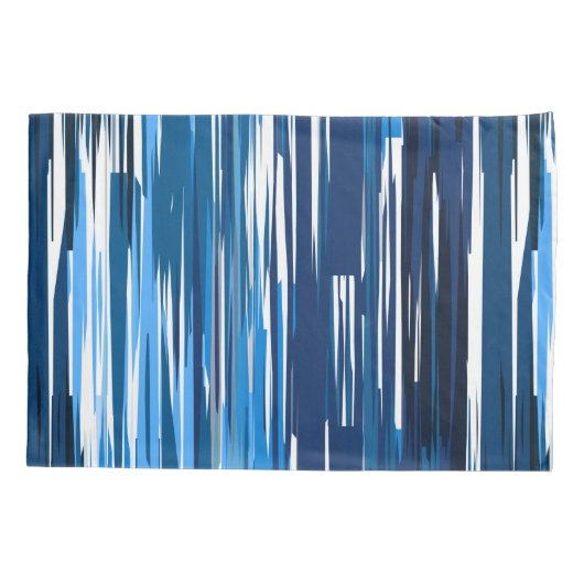 青と白 枕カバー (裏面)